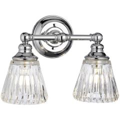 Quintiesse Keynes QNKEYNES2BATH kinkiet 2x3 W chrom-przezroczysty