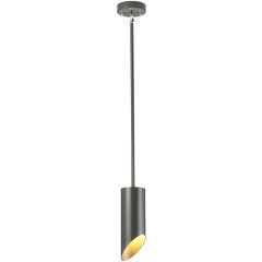 Elstead Lighting Quinto QUINTO1PGPN lampa wisząca 1x8 W szary/popielaty-nikiel