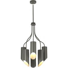 Elstead Lighting Quinto QUINTO6GPN lampa wisząca 6x8 W szary/popielaty-nikiel