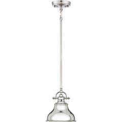 Elstead Lighting Emery QZEMERYPSIS lampa wisząca 1x60 W srebrna