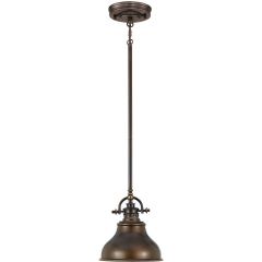 Elstead Lighting Emery QZEMERYPSPN lampa wisząca 1x60 W brązowa