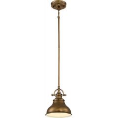 Elstead Lighting Emery QZEMERYPSWS lampa wisząca 1x60 W mosiądz