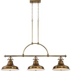 Elstead Lighting Emery QZEMERY3PWS lampa wisząca 3x60 W mosiądz