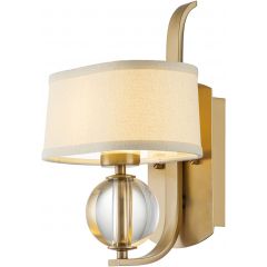 Elstead Lighting Gotham QZGOTHAM1BB kinkiet 1x3 W mosiądz