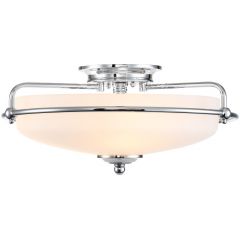 Elstead Lighting Griffin QZGRIFFINFPC lampa podsufitowa 3x60 W chrom