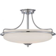 Elstead Lighting Griffin QZGRIFFINSFMAN lampa podsufitowa 4x60 W nikiel