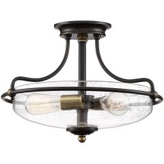 Elstead Lighting Griffin QZGRIFFINSFSCPNAB lampa podsufitowa 3x60 W mosiądz-brązowa