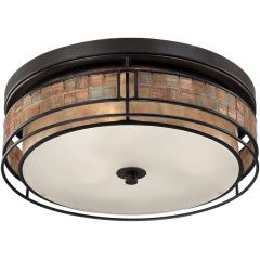 Elstead Lighting Laguna QZLAGUNAFL plafon 3x40 W miedź