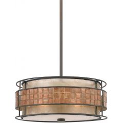 Elstead Lighting Laguna QZLAGUNAP lampa wisząca 4x60 W miedź