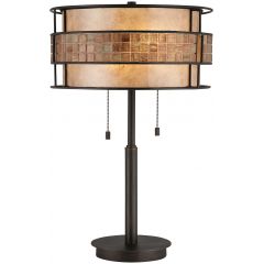Elstead Lighting Laguna QZLAGUNATL lampa stołowa 2x60 W miedź