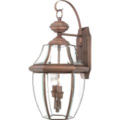 Elstead Lighting Newbury QZNEWBURY2LAC kinkiet zewnętrzny 2x60 W miedź