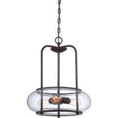 Elstead Lighting Trilogy QZTRILOGY3P lampa wisząca 3x60 W brązowa