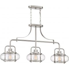 Elstead Lighting Trilogy QZTRILOGYISLEBN lampa wisząca 3x60 W nikiel