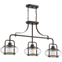 Elstead Lighting Trilogy QZTRILOGYISLEOZ lampa wisząca 3x60 W nikiel