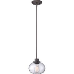 Elstead Lighting Trilogy QZTRILOGYMP lampa wisząca 1x60 W brązowa