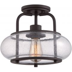 Elstead Lighting Trilogy QZTRILOGYSFS lampa podsufitowa 1x60 W brązowa