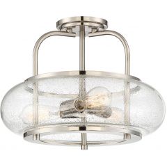 Elstead Lighting Trilogy QZTRILOGYSFMBN lampa podsufitowa 3x60 W nikiel