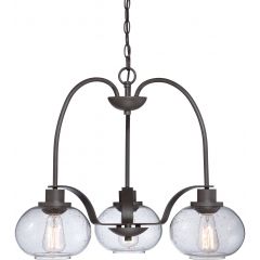 Elstead Lighting Trilogy QZTRILOGY3 lampa wisząca 3x60 W brązowa