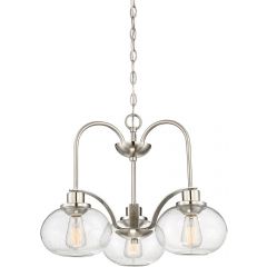 Elstead Lighting Trilogy QZTRILOGY3BN lampa wisząca 3x60 W nikiel
