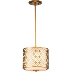 Elstead Lighting Ziggy ZIGGY1PSLG lampa wisząca 2x40 W złota
