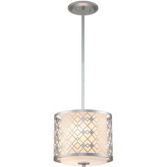 Elstead Lighting Ziggy ZIGGY1PSLS lampa wisząca 2x40 W srebrna