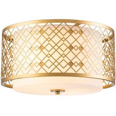 Elstead Lighting Ziggy ZIGGYFMLG plafon 2x60 W złoty