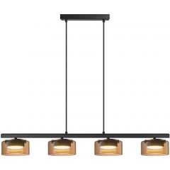 Goldlux Ofelia 331311 lampa wisząca 4x10 W czarna