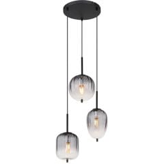 Globo Lighting Attila 152153 lampa wisząca 3x40 W czarna