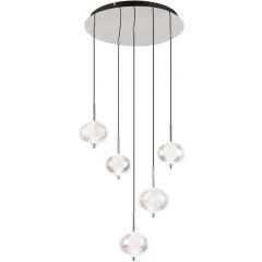 Globo Lighting Aida 160425HC lampa wisząca 5x33 W chrom