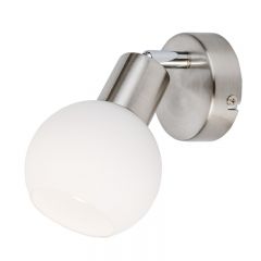 Globo Lighting Loxy 871601016X kinkiet 1x5 W biały-nikiel