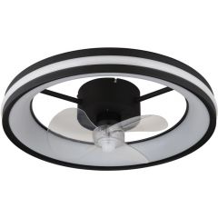 Globo Lighting Gatian 03651 lampowentylator podsufitowy 1x30 W czarna