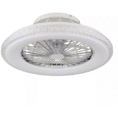 Globo Lighting Corusso 03654 lampowentylator podsufitowy 1x40 W biała-chrom