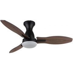 Globo Lighting Gale 03671B lampowentylator podsufitowy 1x22 W biała-czarna-drewno
