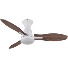 Globo Lighting Gale 03671W lampowentylator podsufitowy 1x22 W biała-drewno