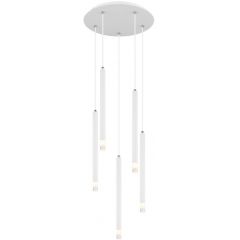Globo Lighting Ryan 15629W5 lampa wisząca 5x4 W biała