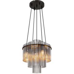 Globo Lighting Gorley 15698H2 lampa wisząca 5x40 W przydymiona