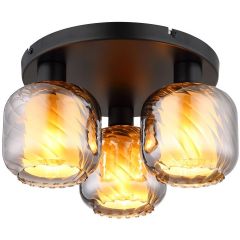 Globo Lighting Xia 157543D lampa podsufitowa 3x60 W czarna