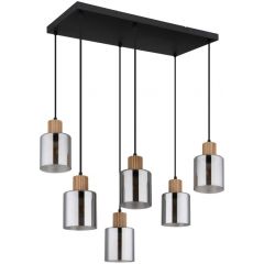 Globo Lighting Aleidis 157686 lampa wisząca x25 W czarna
