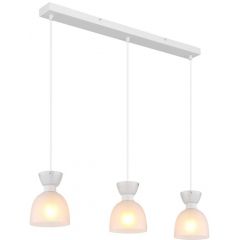Globo Lighting Massey 15769W3 lampa wisząca 3x40 W biała