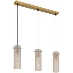 Globo Lighting Karolo 157753H lampa wisząca 3x40 W złota-bursztynowa Globo Lighting Karolo 157753H lampa wisząca 3x40 W złota-bursztynowa