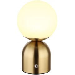 Globo Lighting Julsy 21006M lampa stołowa 1x2.5 W biała-mosiądz