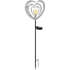 Globo Lighting Solar 36580 lampa solarna stojąca 1x0.06 W czarny-szara-srebrny