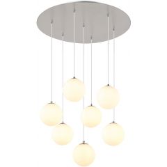 Globo Lighting Riha 561407H lampa wisząca 6x3.5 W biała-nikiel