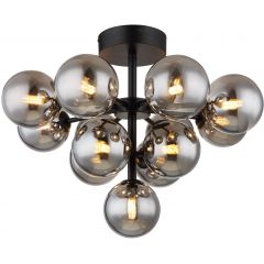 Globo Lighting Grappy 5614313D lampa podsufitowa powyżej 6x5 W czarna-przydymiona