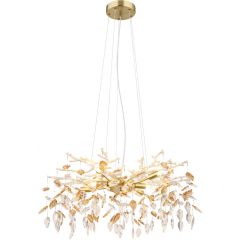 Globo Lighting Danna 641328 lampa wisząca powyżej 6x8 W złota-bursztynowa