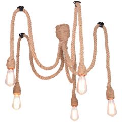 Goldlux Rope 312921 lampa wisząca 5x12 W beżowa