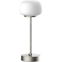 Goldlux Gwinea 329868 lampa stołowa 1x2 W biała-srebrna