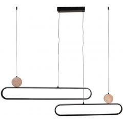 Goldlux Florentyna 333889 lampa wisząca 2x48 W czarna