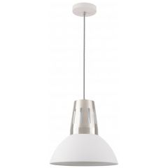 GTV Artemia OSARTLE2700DEC lampa wisząca 1x40 W biała-srebrna