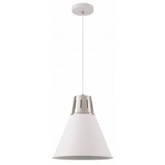 GTV Gianni OSGIANLE2703DEC lampa wisząca 1x40 W biała-srebrna